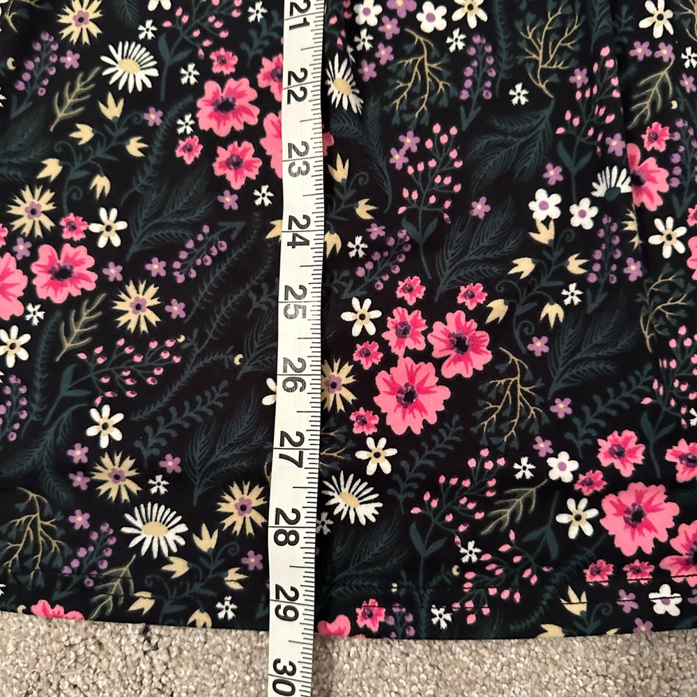 Floral Tiered Flutter Sleeve Pleated Top XL - Picture 9 of 11